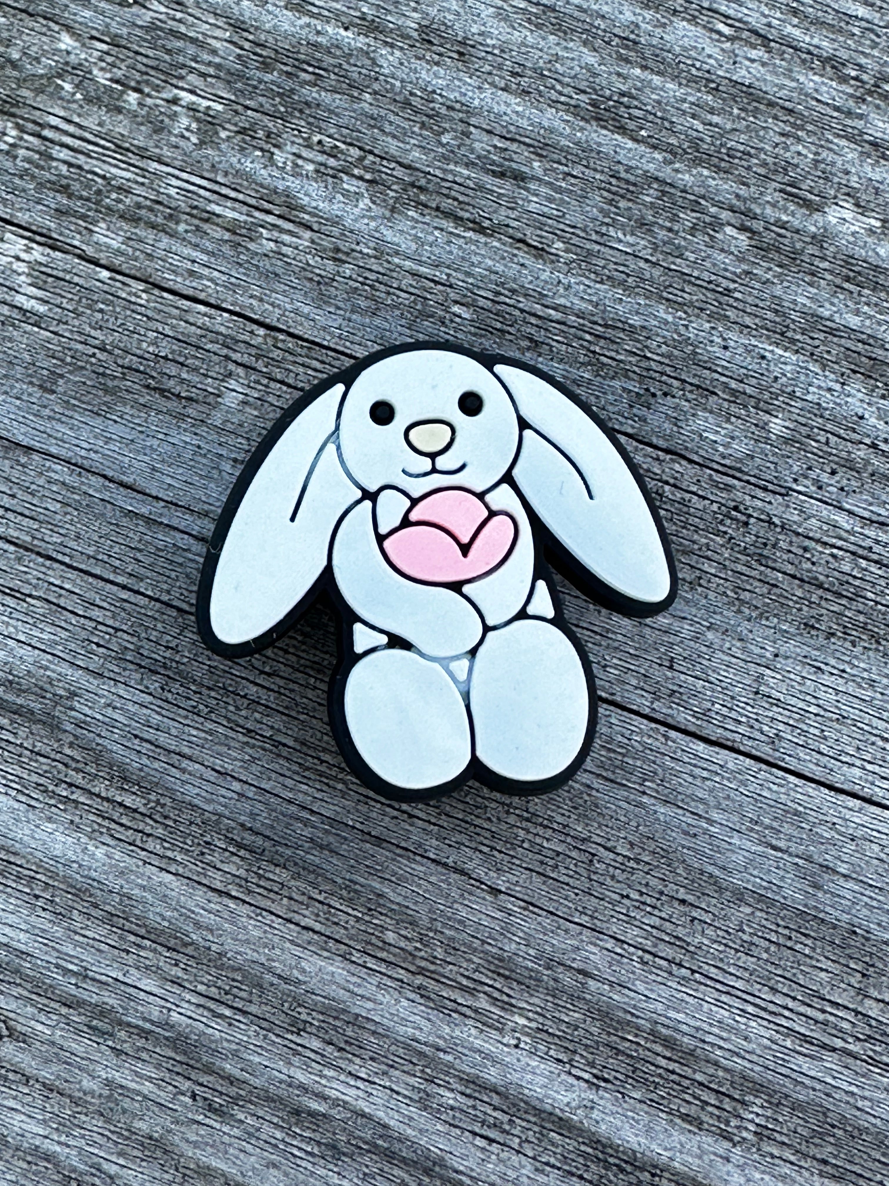 White Bunny With Flower