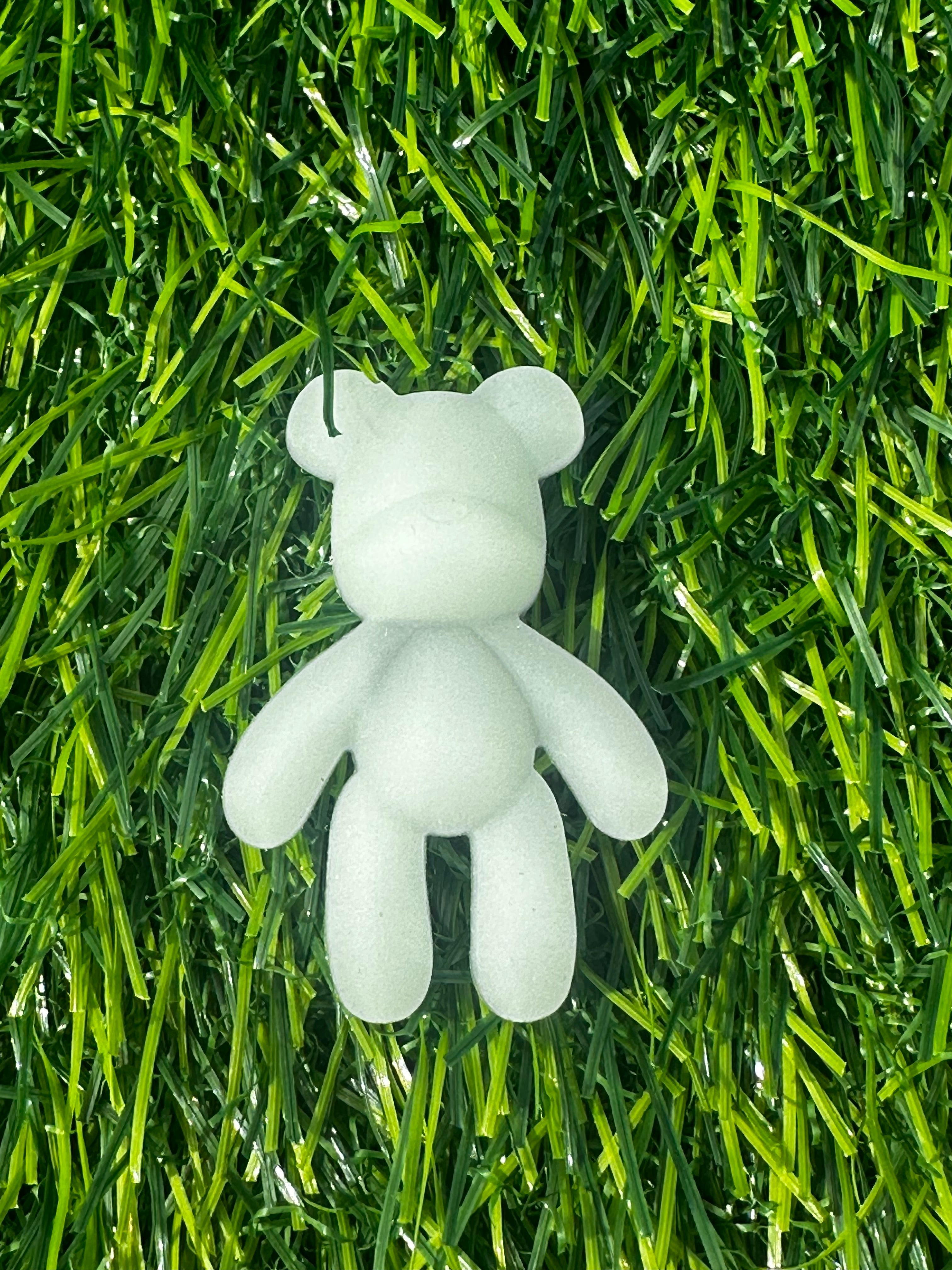 Glow in the dark teddy bear shoe charm