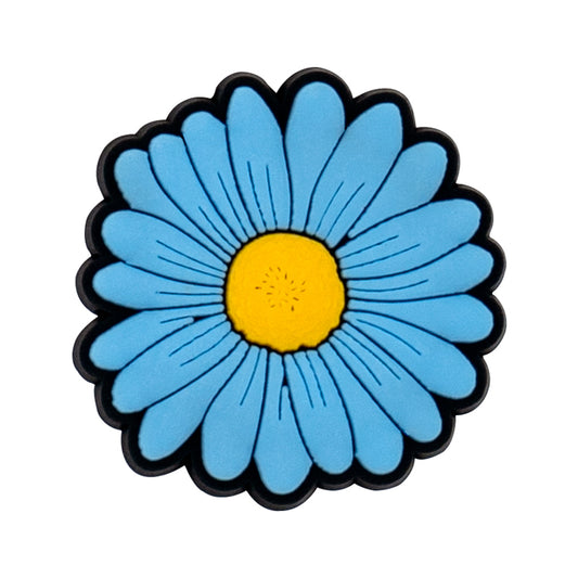 Blue Daisy Shoe Charm