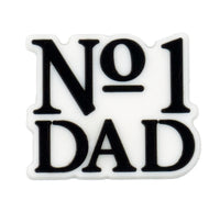 No 1 Dad croc charm