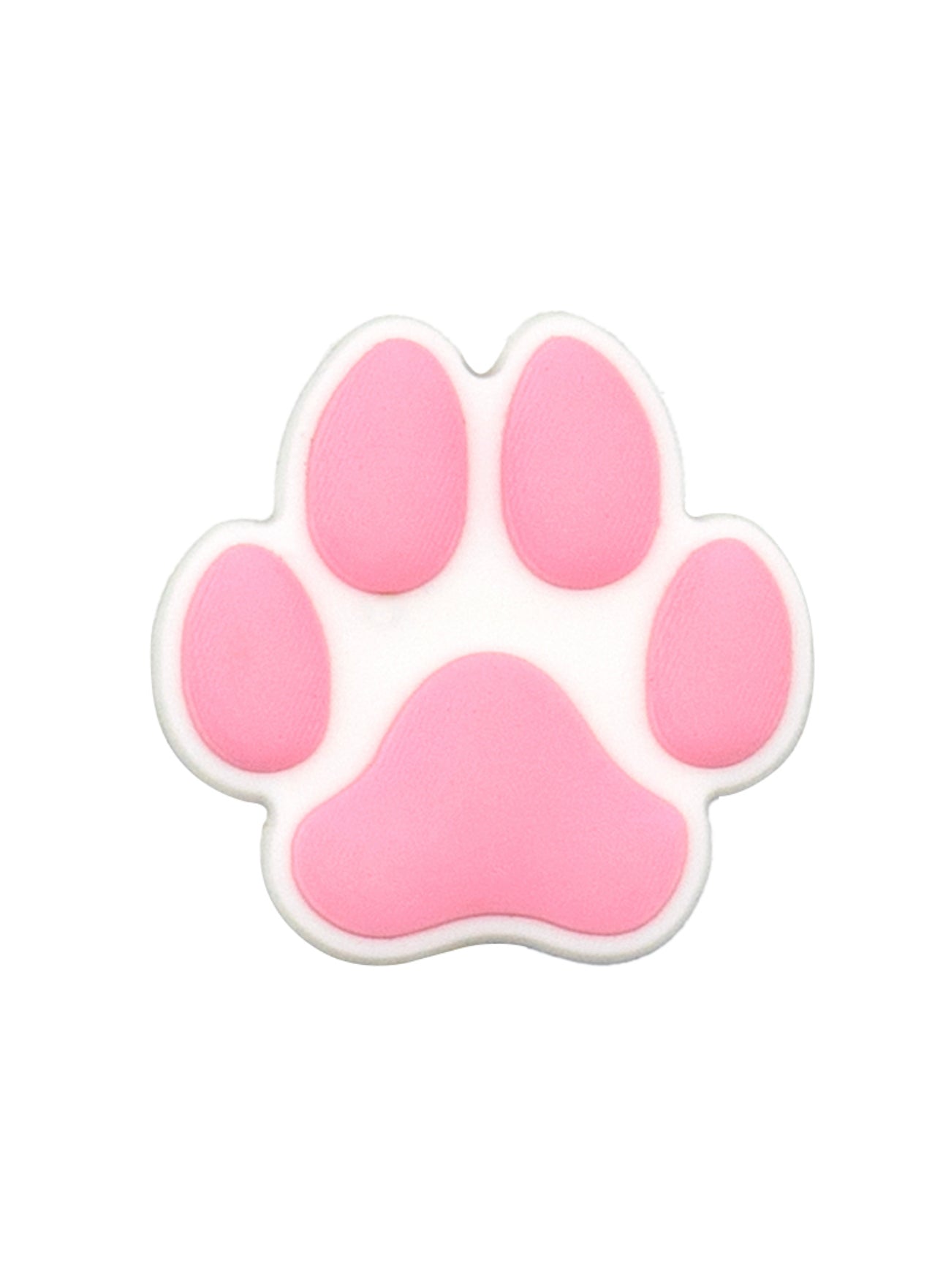 Pink paw print charm