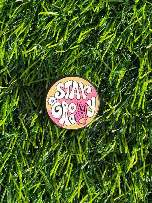 Stay Groovy shoe charm