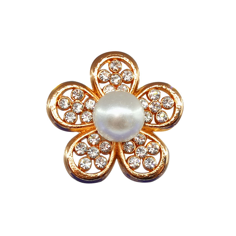 Golden Flower With Pearl
