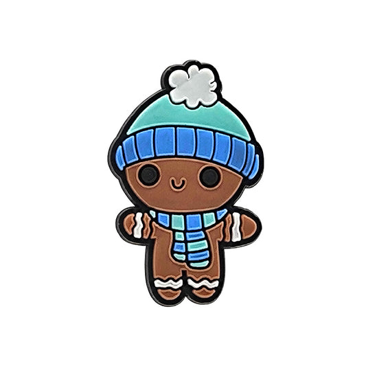 Blue bobble hat gingerbread man