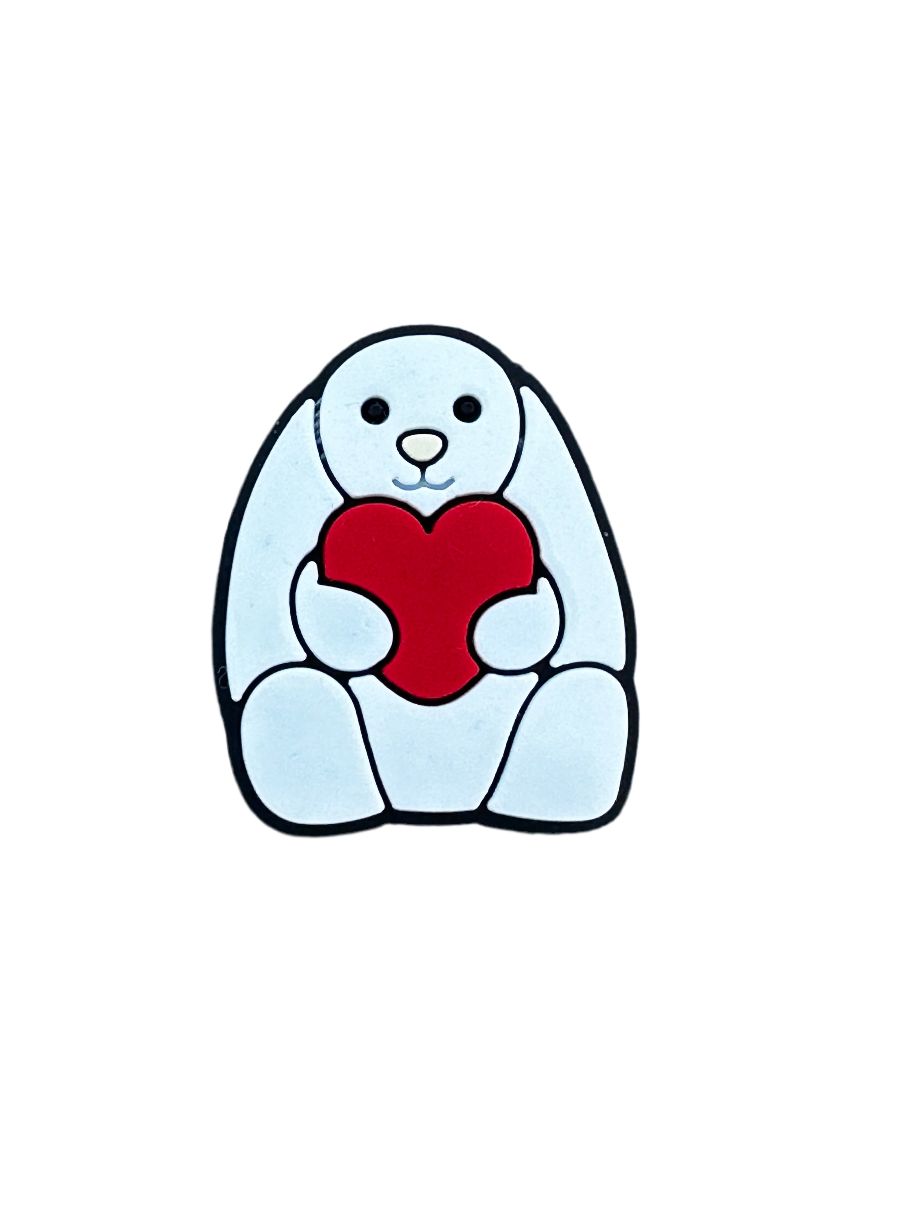 White Bunny With Heart