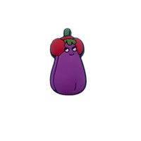 Aubergine Wearing Earmuffs