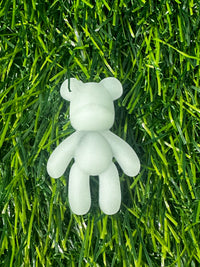 Glow in the dark teddy bear shoe charm