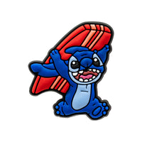 Surfing Blue Alien
