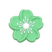 Green and White Hibiscus