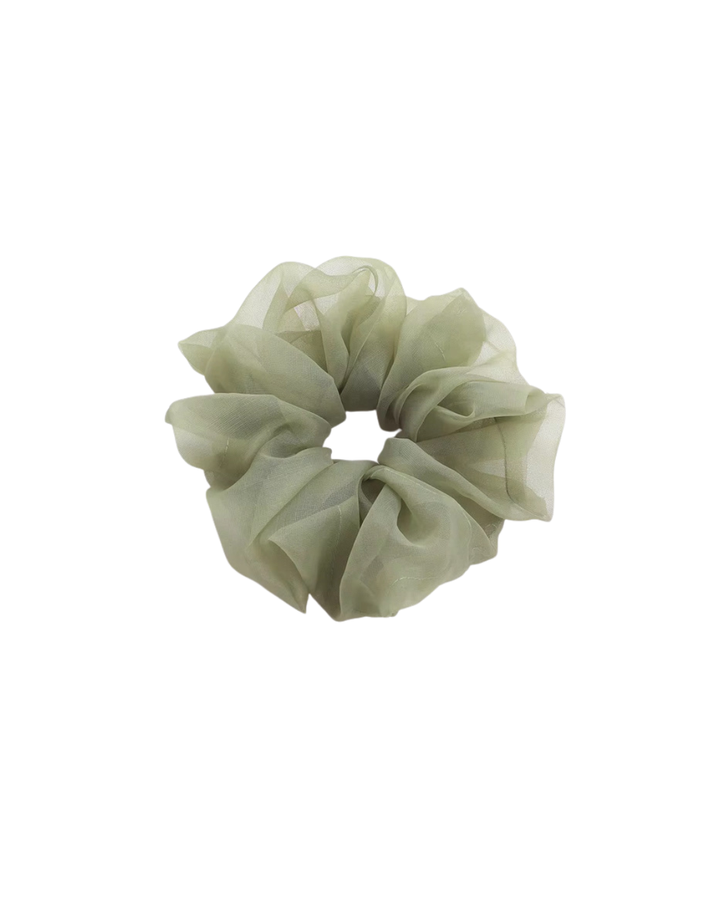 XL Organza Scrunchie – Sage Green