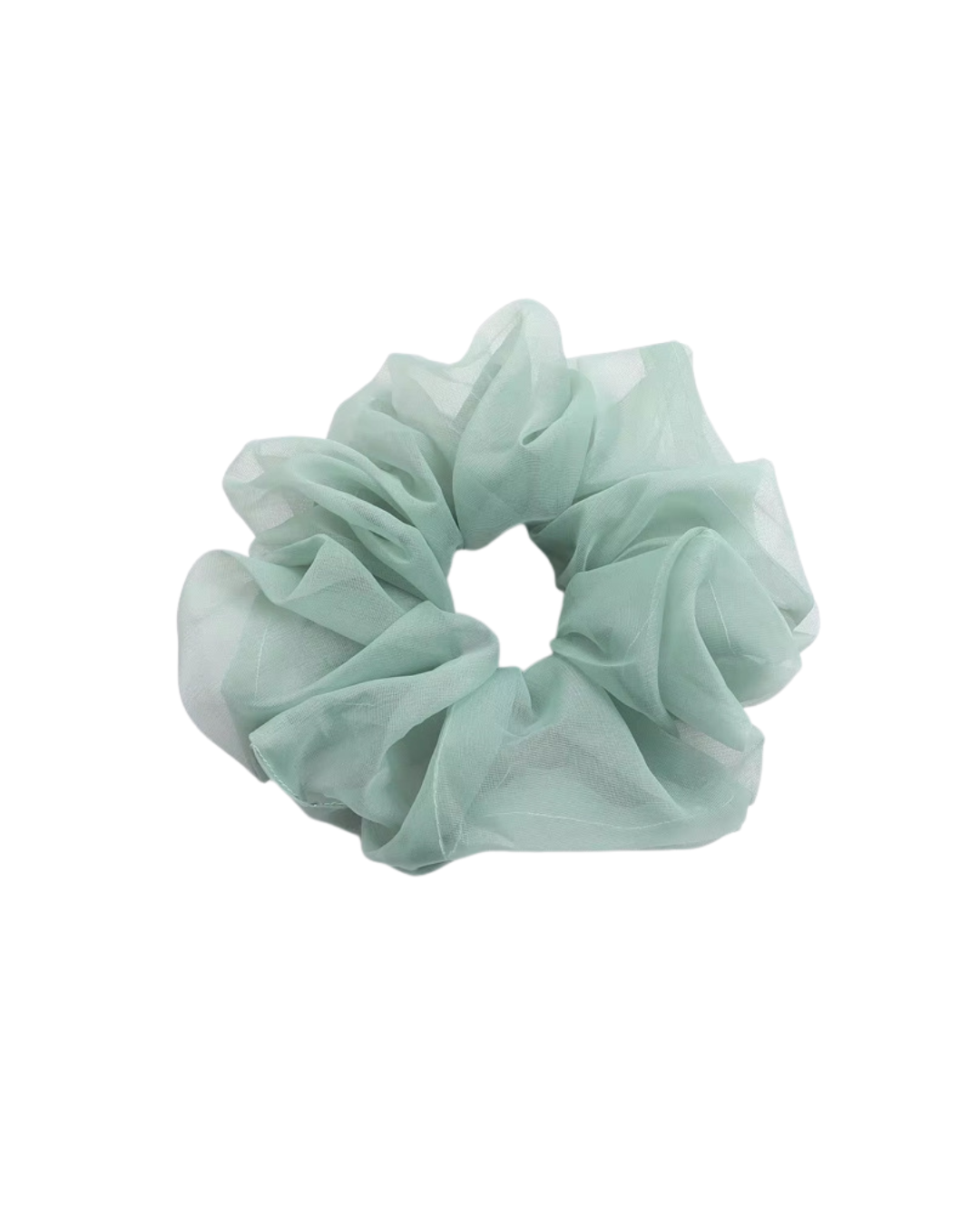 XL Organza Scrunchie – Seafoam Mint