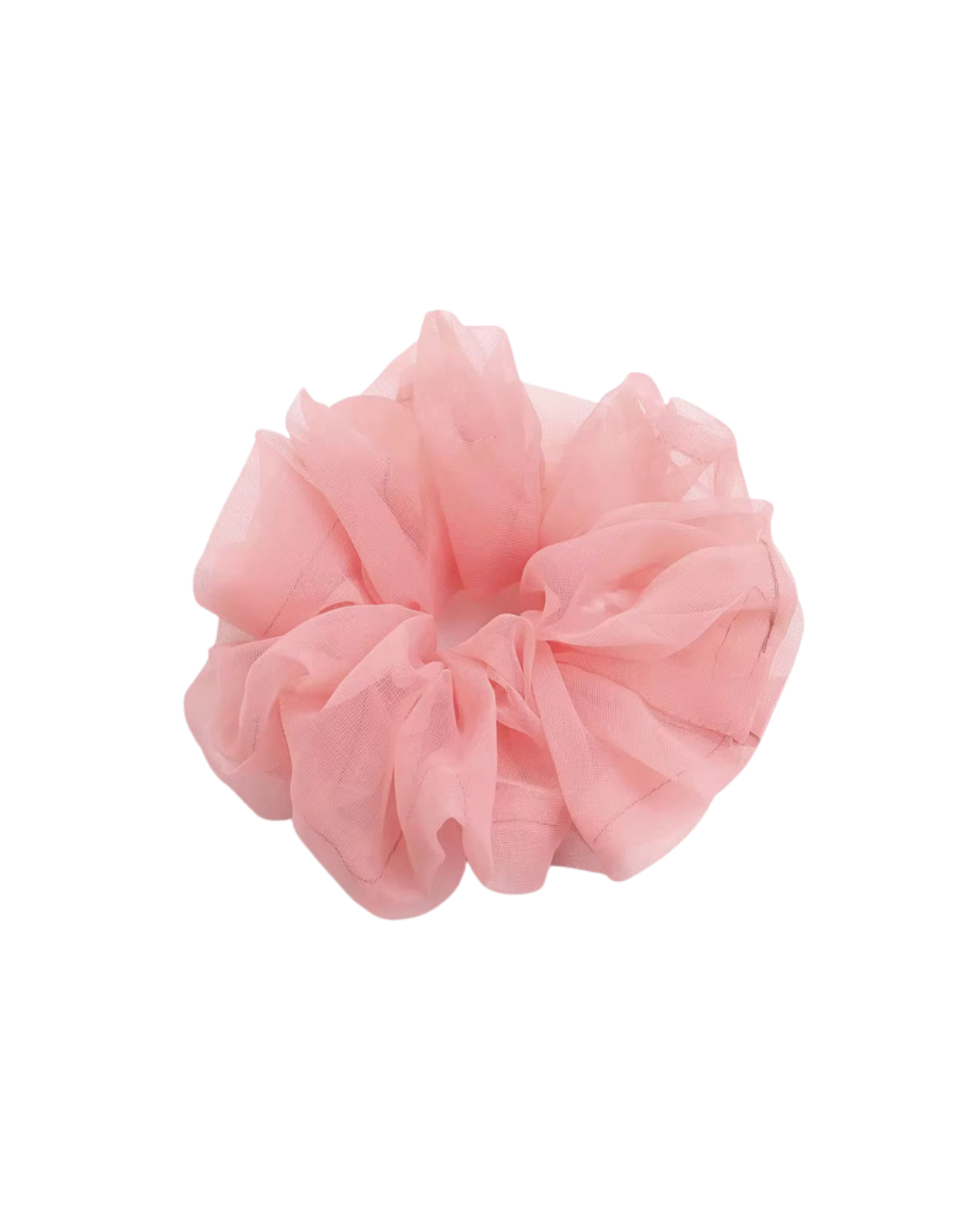 XL Organza Scrunchie – Rose Petal Pink